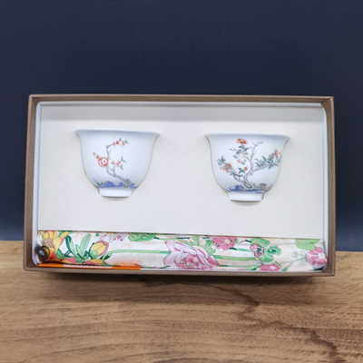 三博十二花神组合礼盒（对杯+丝巾）