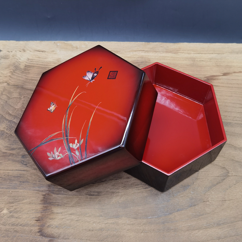 山神漆器漆盒-君子蘭03.jpg
