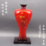 漆器花瓶枫叶情思-2