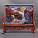 三峡风光漆画台屏摆件重庆特色纪念品
