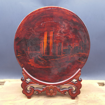 脱胎漆盘-朝天门