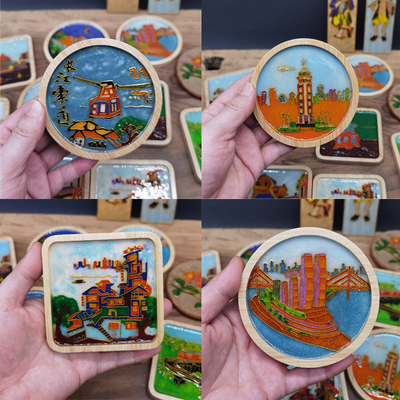 渝城印象掐丝珐琅杯垫系列
