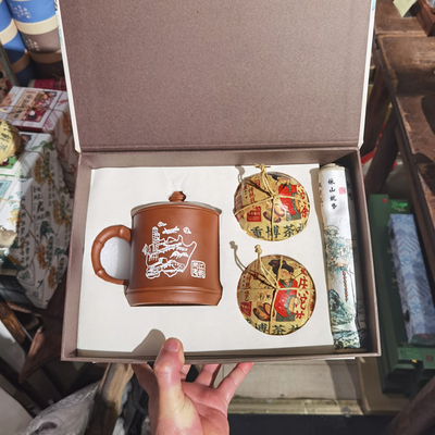 两江陶韵荣昌陶茶杯组合礼盒
